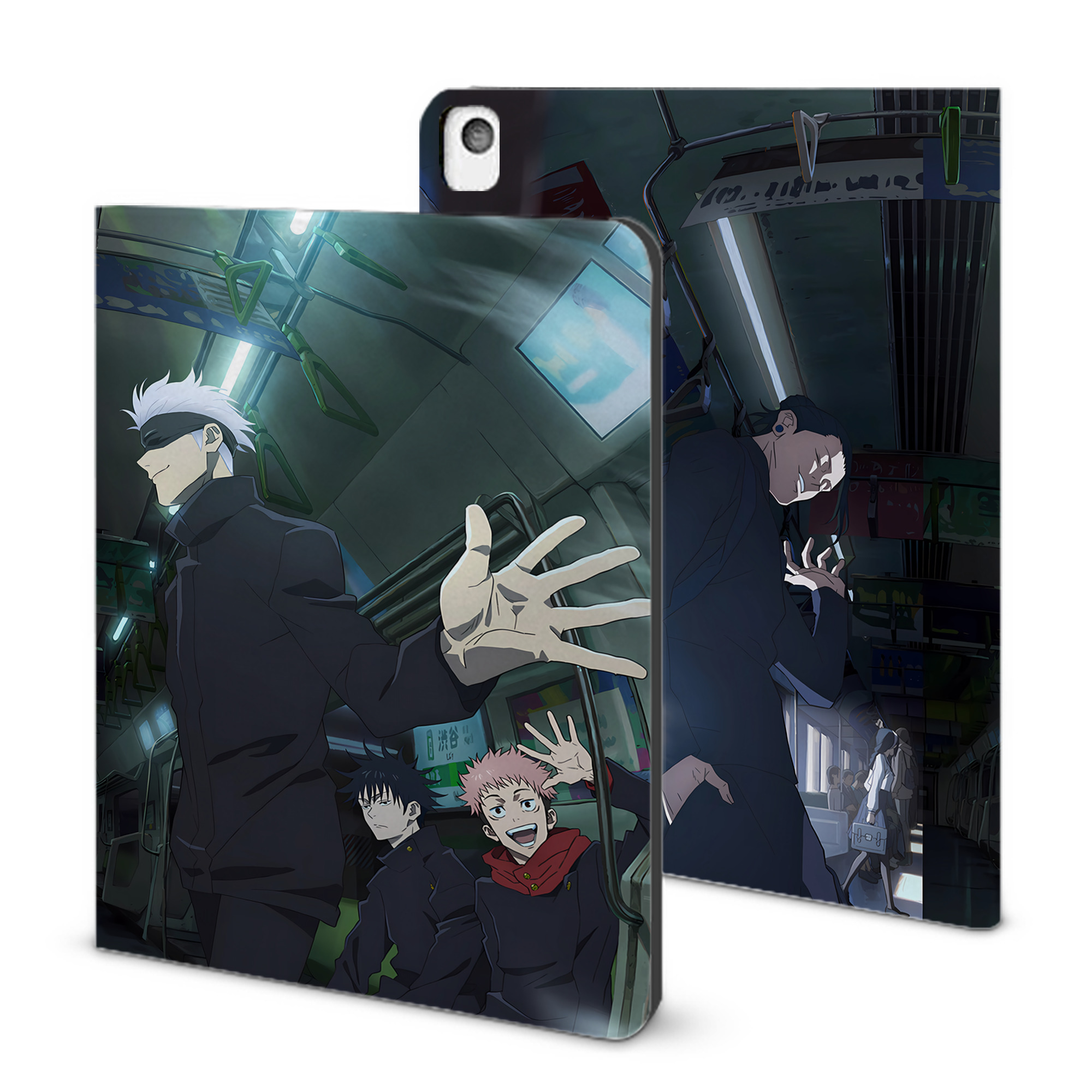 （画像用） 呪術廻戦 Jujutsu Kaisen IPadケース ペンホルダー付き ブックスタイルデザイン